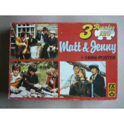 3 puzzels Matt en Jenny + 3 miniposters