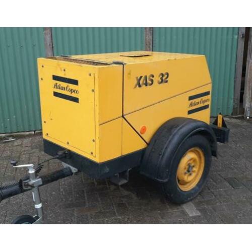 Atlas Copco xas 32 mobiele compressor diesel 720 draaiuren!