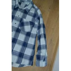 Blauw-wit geruit overhemd Anti Blue maat XL