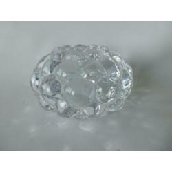Orrefors Raspberry theelicht houder Ø 10 hoog 7 cm z.g.a.n.