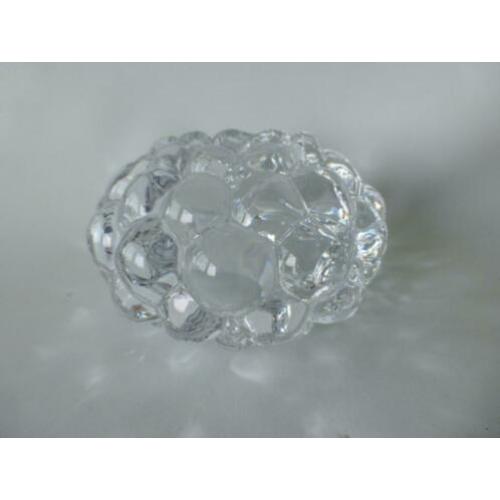 Orrefors Raspberry theelicht houder Ø 10 hoog 7 cm z.g.a.n.