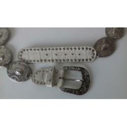 Originele NANNI wit croco riem maat 85 - 34 zware schakels