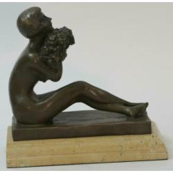 Antoine Bofill - origineel beeld van een meisje - Art Deco