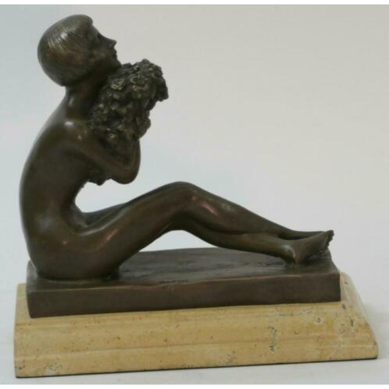 Antoine Bofill - origineel beeld van een meisje - Art Deco