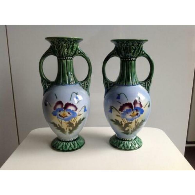 Vaas set vazen florence jugendstil amphora art nouveau