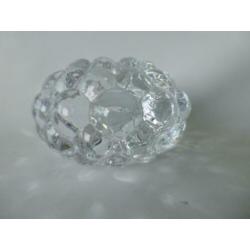 Orrefors Raspberry theelicht houder Ø 10 hoog 7 cm z.g.a.n.