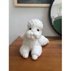 Kitsch honden beeldje - vintage poedel