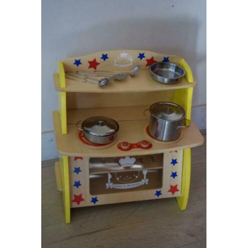 houten Keukentje met pannetjes