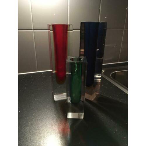 GOEDKOPER 3 Mureno blokvazen, rood, blauw en groen