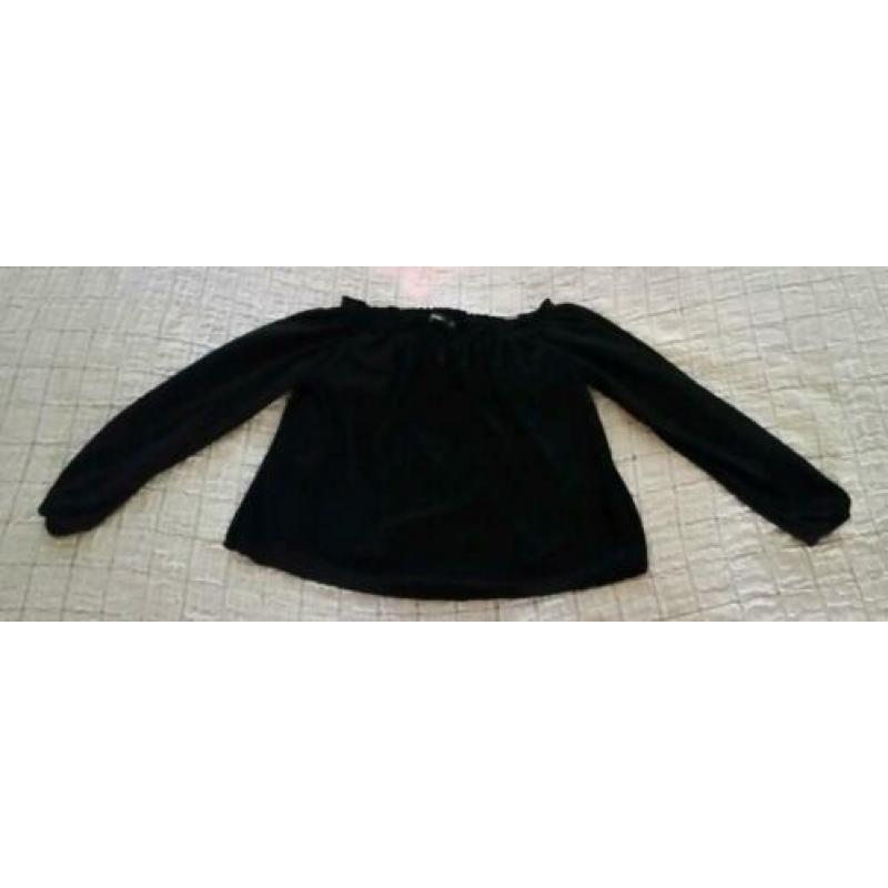 Bershka zwart blouse trui maat xs truien blousen feest