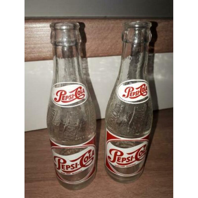 Zeer oude pepsi flesjes, 5 stuks
