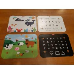 2 stokke tafelbladen inclusief 4 prints.