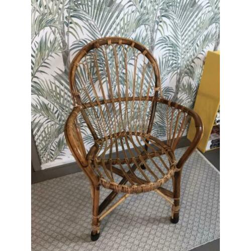 Retro rotan stoeltje