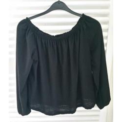 Bershka zwart blouse trui maat xs truien blousen feest