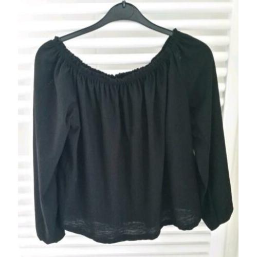 Bershka zwart blouse trui maat xs truien blousen feest