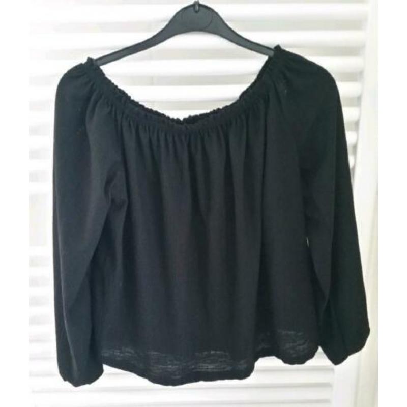Bershka zwart blouse trui maat xs truien blousen feest