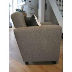 Compacte, grijze FAUTEUIL stevige zit - GOEDE KWALITEIT !!!