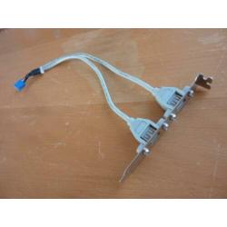 9 Pin Moederbord connector naar 2 poorten USB 2.0 ZGAN