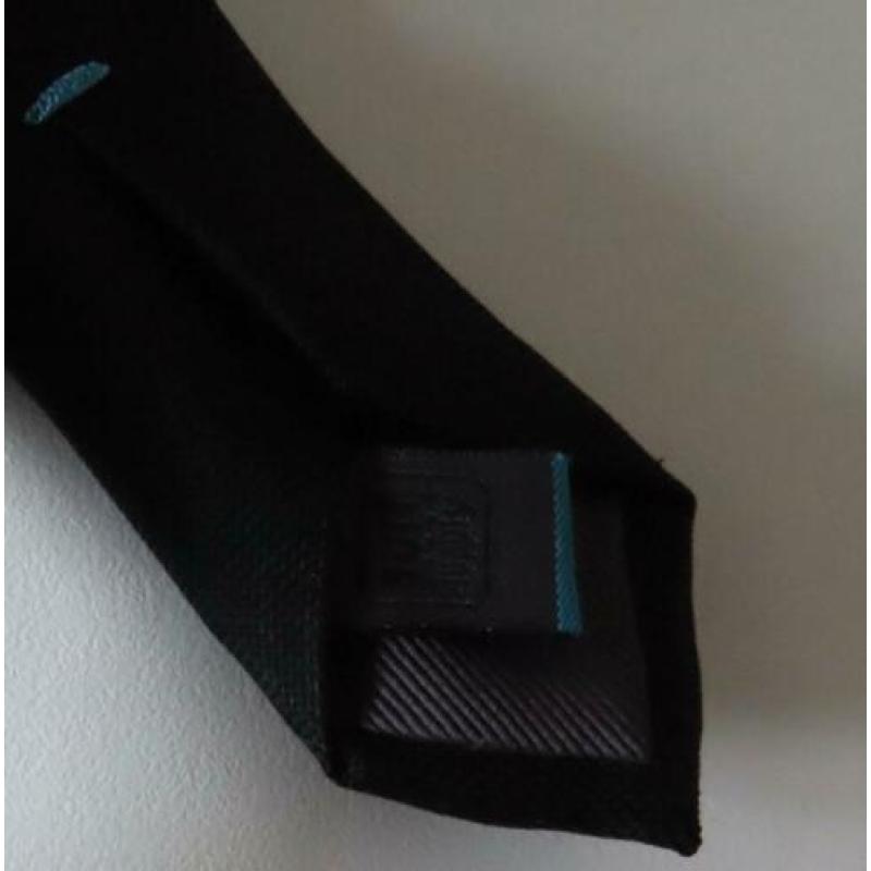 Suit Supply 100% zijde stropdas zwart