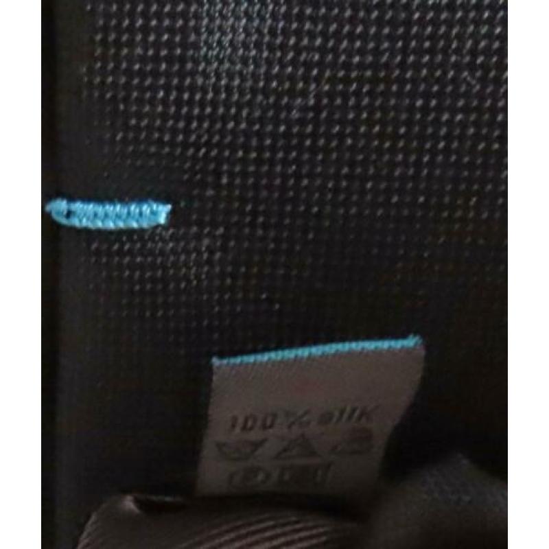 Suit Supply 100% zijde stropdas zwart