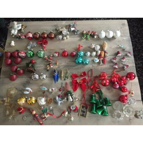 Oude vintage antieke kerstballen