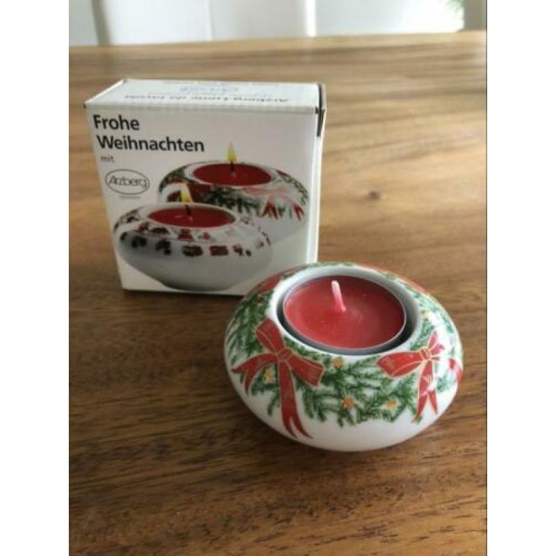 6 stuks nieuwe Arzberg porseleinen Kerst lichtjes.