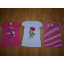 3 Leuke t-shirten van Palomino (C&A), maat 110 NIEUW!