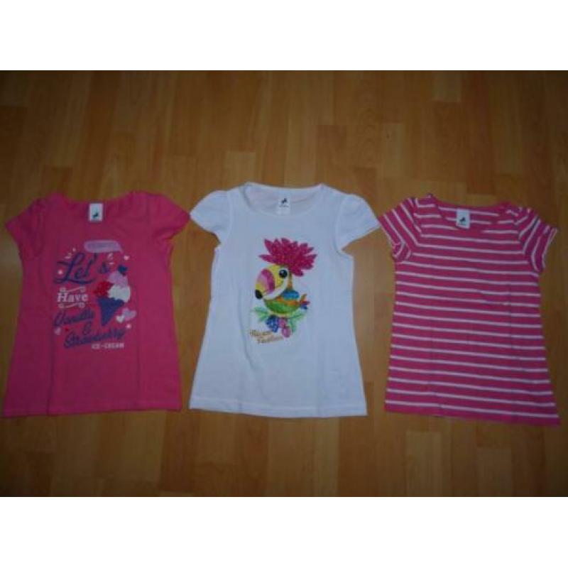 3 Leuke t-shirten van Palomino (C&A), maat 110 NIEUW!
