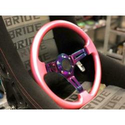 JapPower/PowerParts Racestuur sportstuur Roze neochrome