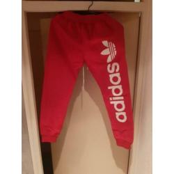 Adidas hoody/trainingspak rood met wit (nieuw)