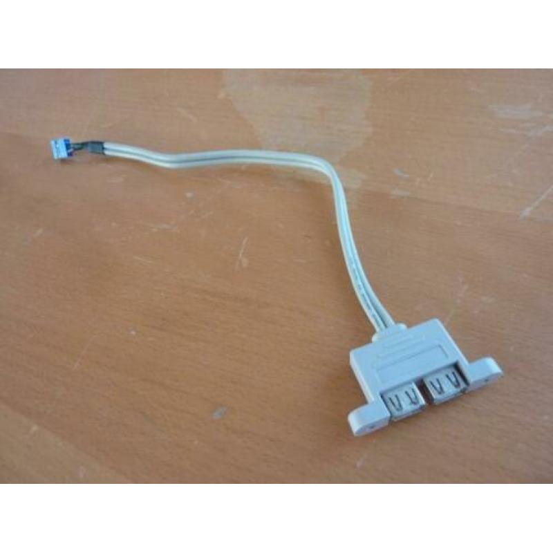 9 Pin Moederbord connector naar 2 poorten USB 2.0 ZGAN