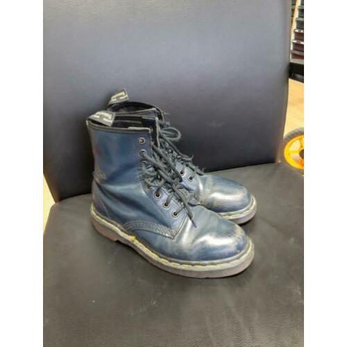 Dr Martens dames schoen laars blauw leer maat 38.5