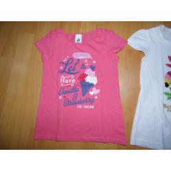 3 Leuke t-shirten van Palomino (C&A), maat 110 NIEUW!