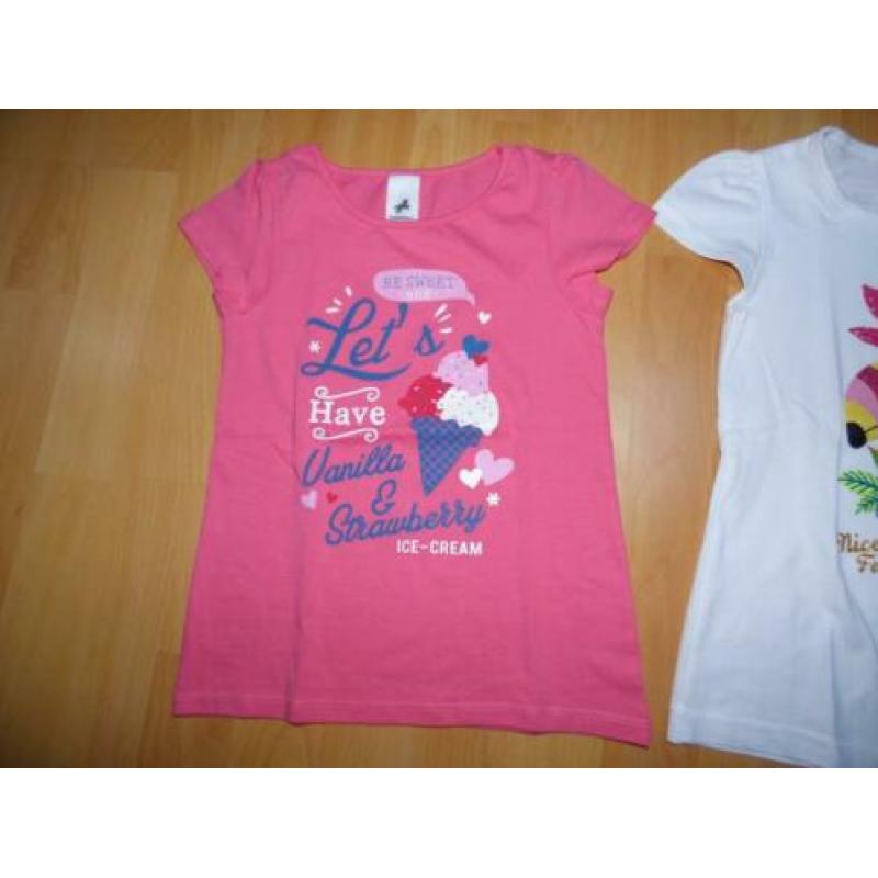 3 Leuke t-shirten van Palomino (C&A), maat 110 NIEUW!