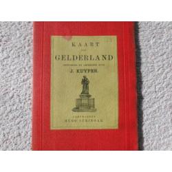 1891, kaart van Gelderland J.Kuijper. Leeuwarden H.Suringar