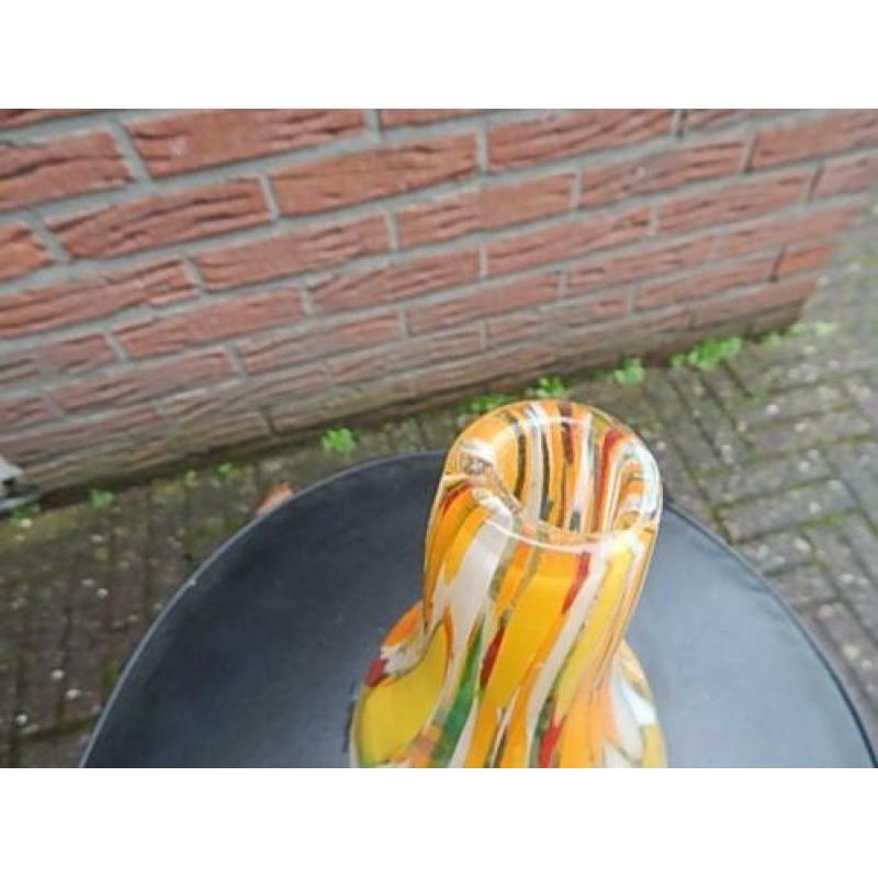 Oude Vaas Fidrio - vintage retro glas brocante Design
