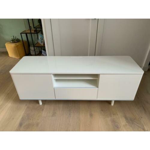 Ikea Mostorp hoogglans wit tv-meubel als nieuw