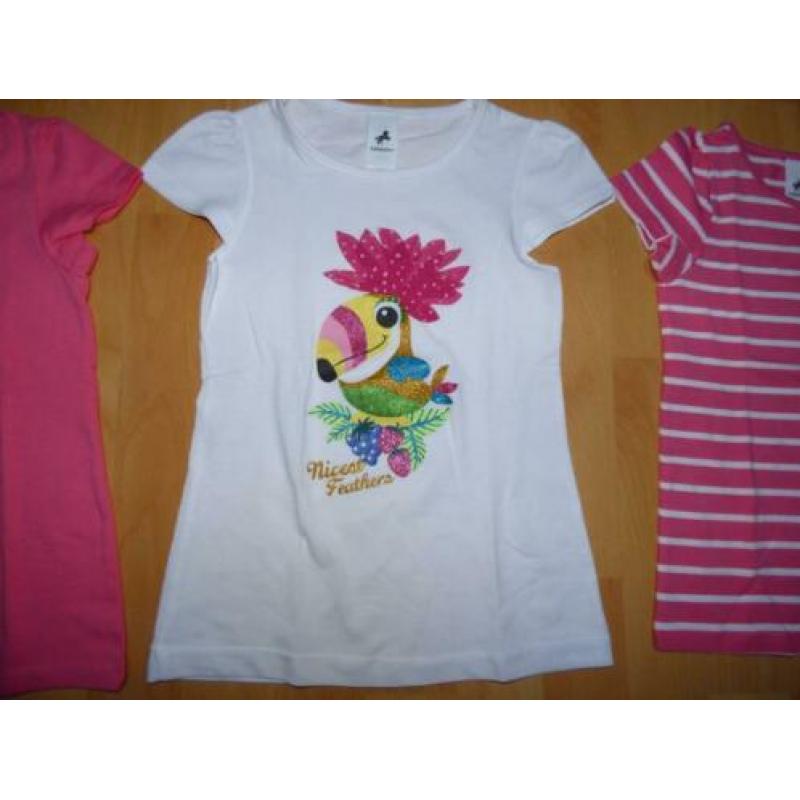 3 Leuke t-shirten van Palomino (C&A), maat 110 NIEUW!