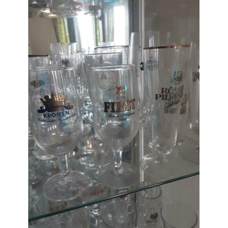 Grote bierglazen verzameling nederlands/ duits