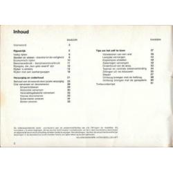 autofolder Volkswagen handleiding onderhoud augustus 1972
