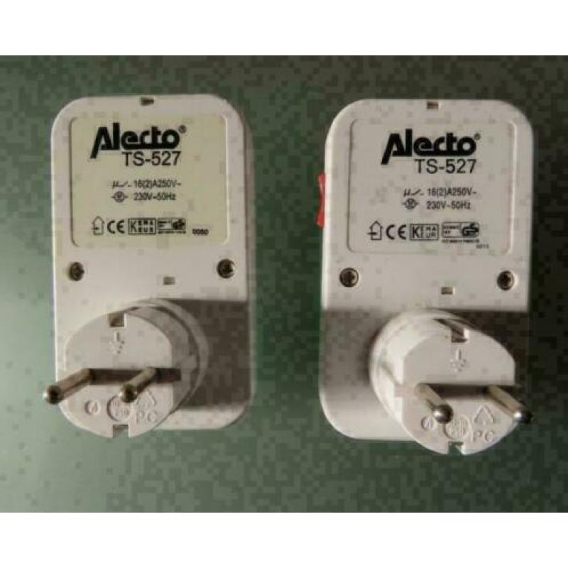 3 stuks Alecto schakelklok met led indicatie model TS-527