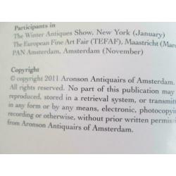 Aronson catalogus Dutch Delftware 2010.