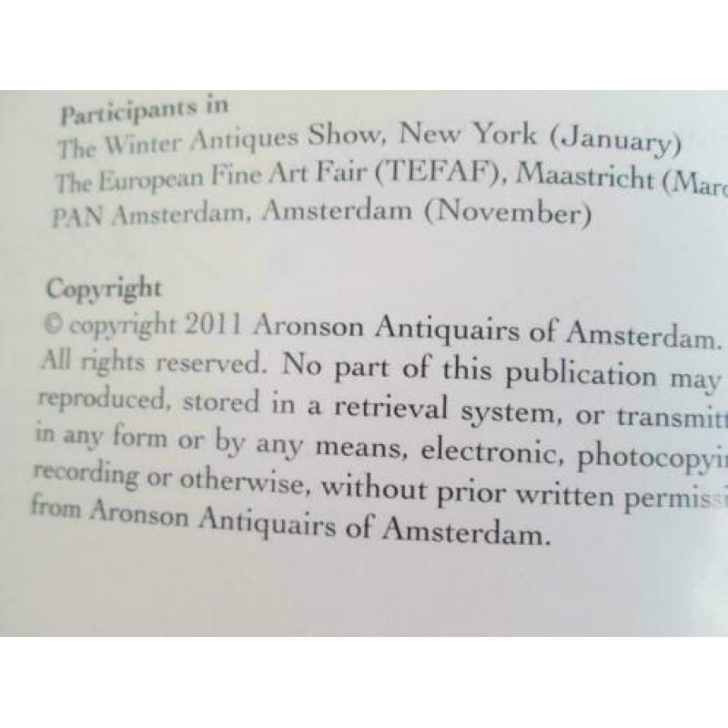 Aronson catalogus Dutch Delftware 2010.
