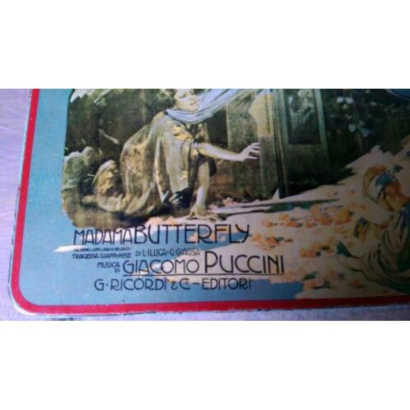 Madame Butterfly Puccini blikje, antiek