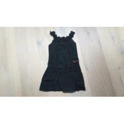 Mooie zwarte jurk van Vingino maat 122-128