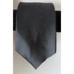 Suit Supply 100% zijde stropdas zwart