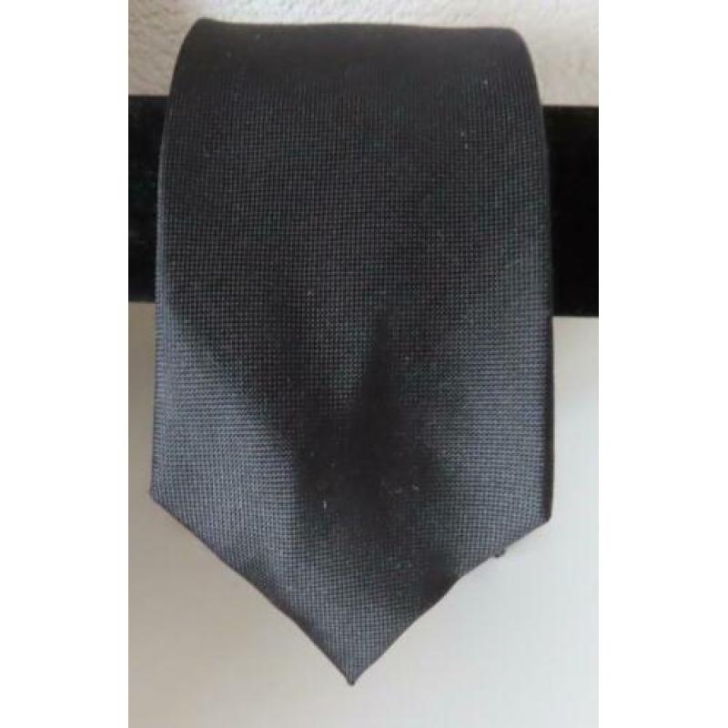 Suit Supply 100% zijde stropdas zwart