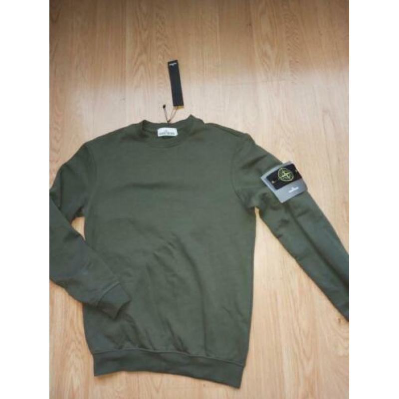 Stone island sweater s legergroen nieuw