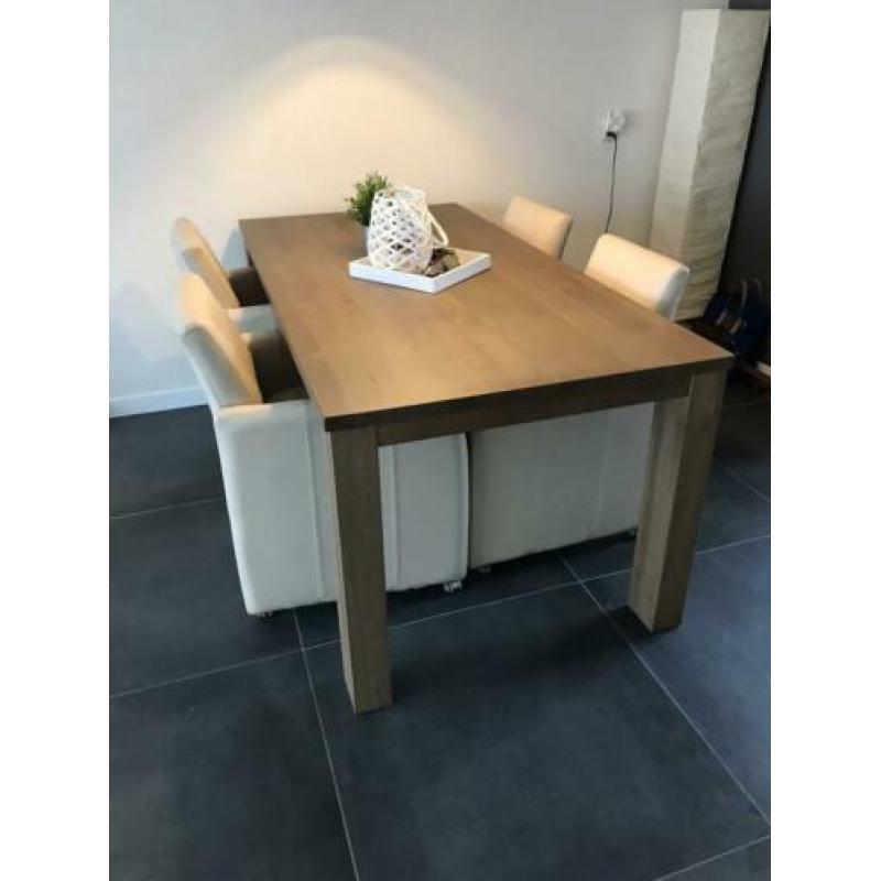 Mooie set! Eettafel en salontafel 90x180 en 70x140