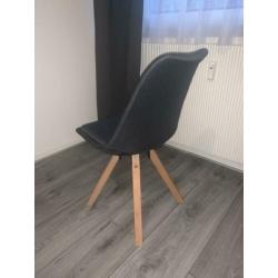 Eetkamerstoel kuipstoel, nieuw in doos, kleur antraciet